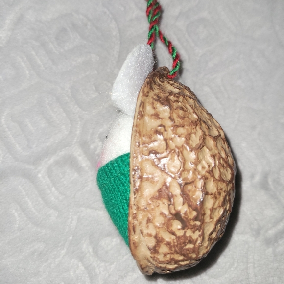 3/$9 Adorable Plush Mouse in a Walnut Shell Ornament - Picture 3 of 4